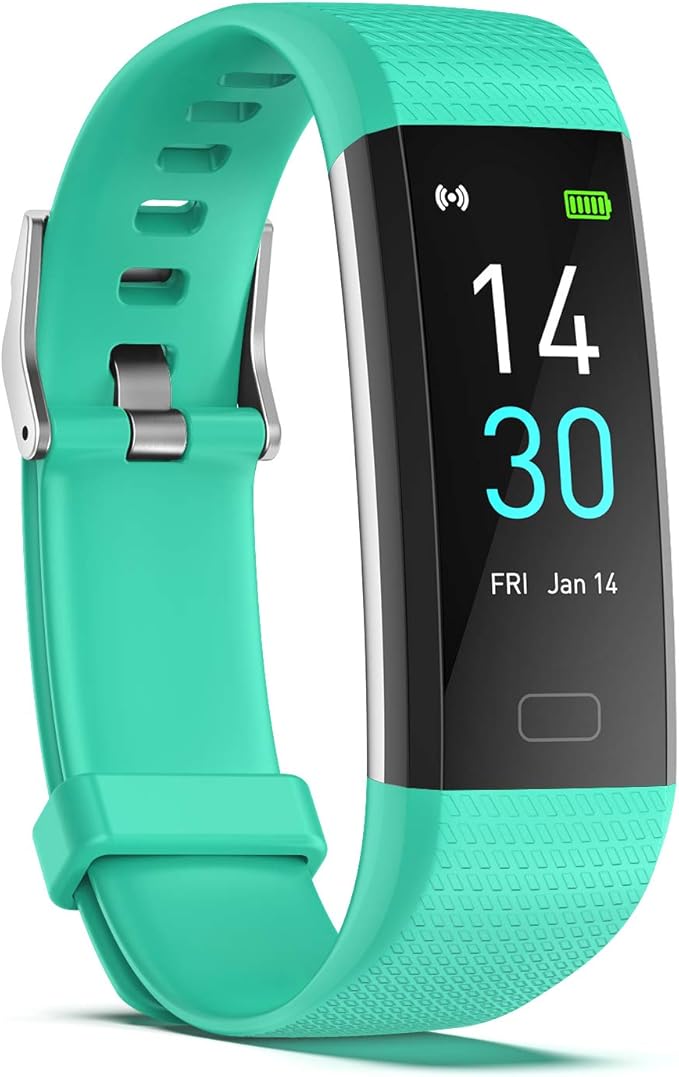 ENGERWALL Fitness Tracker with Step Counter/Calories/Stopwatch, Activity Tracker with Heart Rate