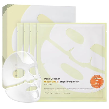 SUNGBOON EDITOR Deep Collagen Niacin-Vita C Overnight Mask 37gx4ea | Real Collagen 2,160,000PPB