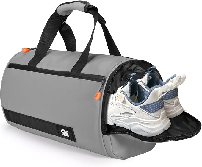 C&F BOGMOST Small Travel Duffel Bag,Compact Sports Small Gym Bag with Shoes Compartment,Lightweight