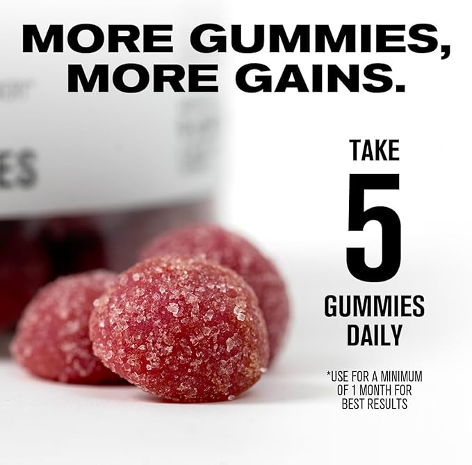 Jacked Factory Creatine Monohydrate Gummies 150g - 5g Daily Creatine Supplement for Men and Women