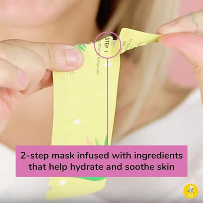 FACETORY K Beauty Face Mask Skin Care - Glow Baby Glow 2-Step Sheet Mask with Niacinamide & Aloe +