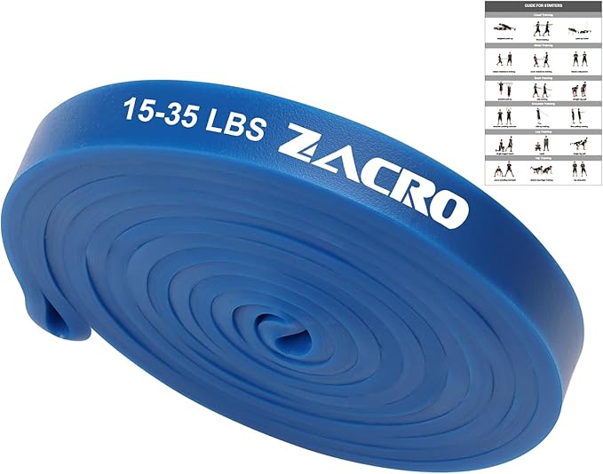 Zacro Resistance Bands, 6 Resistance Levels Pull Up Assistance Bands, Exercise Bands for Men&Women