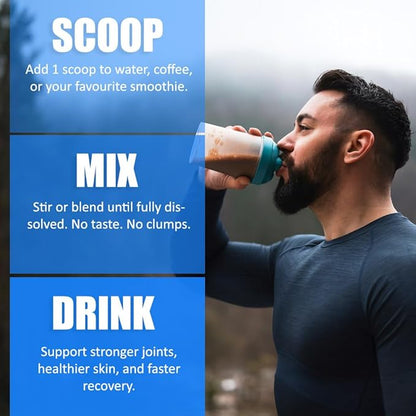 Premium Collagen for Men, Bone, Joint & Muscle Formula, Recovery, Non GMO, Dairy Free, Sugar Free