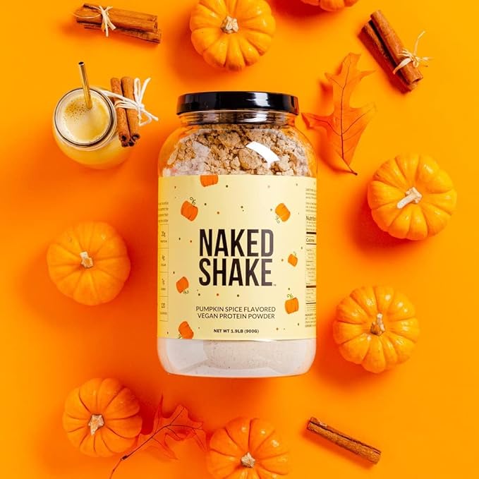 Naked Shake - Pumpkin Spice Protein Shake - Flavored Plant Based Protein with MCT Oil