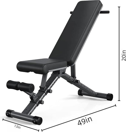 BARWING Adjustable Weight Bench Workout Bench, 1000 LB Heavy Duty Incline Decline Bench for Home