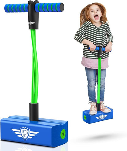 CUUGO LET'S GO! CG Jumping Promotes Growing Taller- Pogo Stick Foam Pogo Jumper for Kids, Toys for