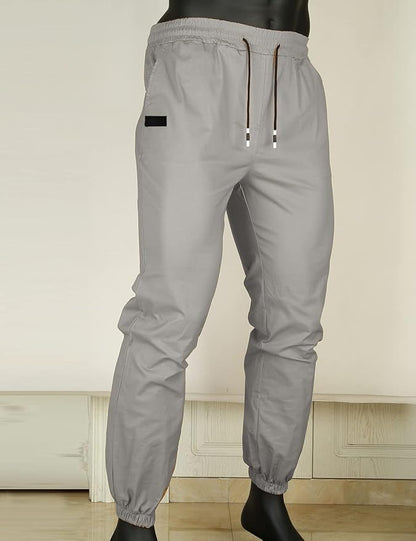 Men Joggers Chino Cargo Pants Hiking Outdoor Recreation Pants Twill Fitness Track Jogging Pants