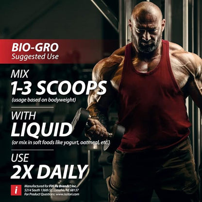 iSatori BIO-GRO Protein Synthesis Amplifier, for Muscle Recovery & Growth, Enhanced Stimulant Free