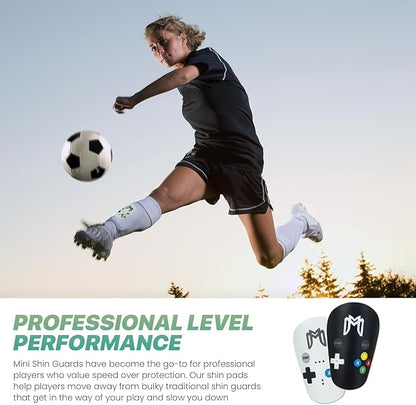 MiniGuards - Mini Shin Guards for Soccer Players - Tiny Shin Pads for Men, Women, Teens - Miniature