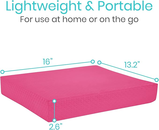 Vive Balance Pad - Foam Large Yoga Mat Trainer for Physical Therapy, Stability Workout, Knee and