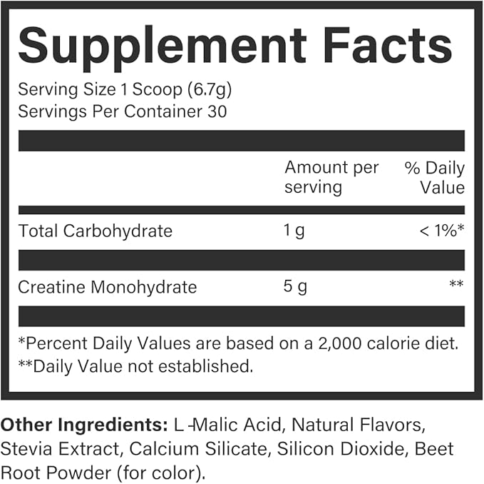 Beam Creatine Powder, Third Party Tested, Micronized Creatine Monohydrate Supplement, Creatine for