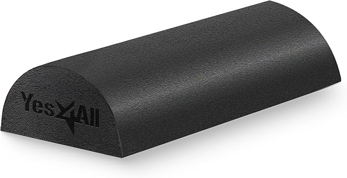 Yes4All Medium Firm Half Foam Rollers for Post-Workout Relaxation, 12/18/24/36 inch PE Foam Roll