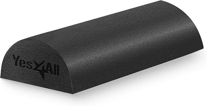 Yes4All Medium Firm Half Foam Rollers for Post-Workout Relaxation, 12/18/24/36 inch PE Foam Roll