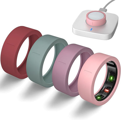 Ultra-Thin Covers Compatible with Oura Ring Gen 4/Oura Gen 3 Cover, Anti-Scratch Elastic Silicone