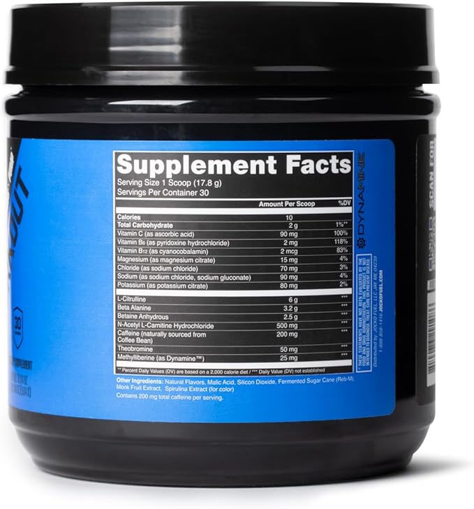 Jocko Fuel Ultimate Pre Workout Powder - Pre-Workout Energy Powder Drink for Men & Women - High