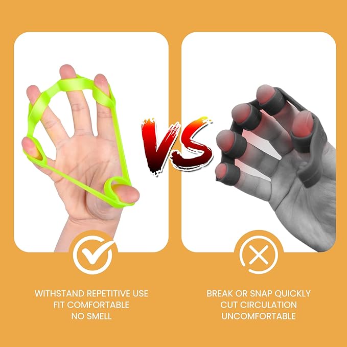 Hand Grip Strengthener, Finger exerciser, Grip Strength Trainer (6 PCS),NEW MATERIAL,Forearm grip
