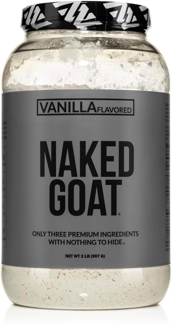 NAKED Goat Vanilla Protein Powder - Pasture Fed Goat Whey Protein Powder from Small-Herd Dairies