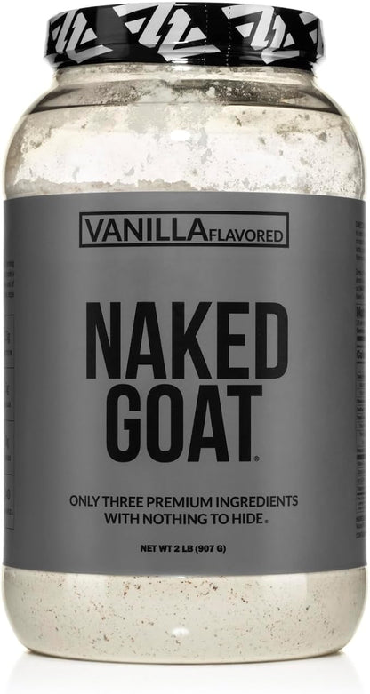 NAKED Goat Vanilla Protein Powder - Pasture Fed Goat Whey Protein Powder from Small-Herd Dairies