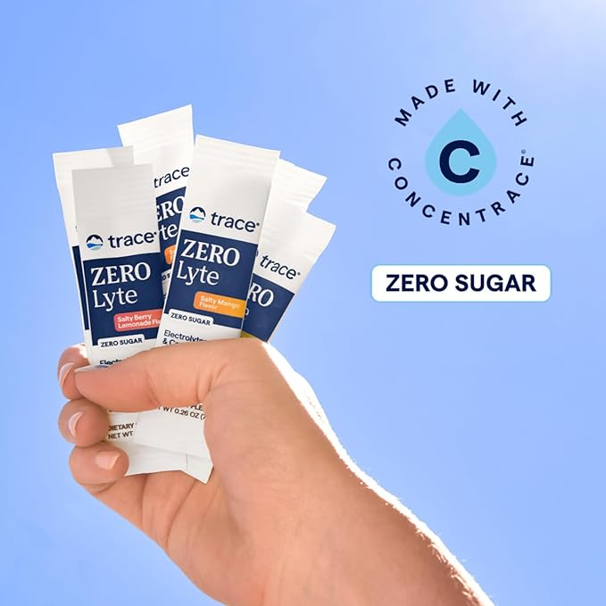 Trace Minerals ZeroLyte - Drink Mix Powder Supports Hydration & Energy - Aids Healthy Nerve &
