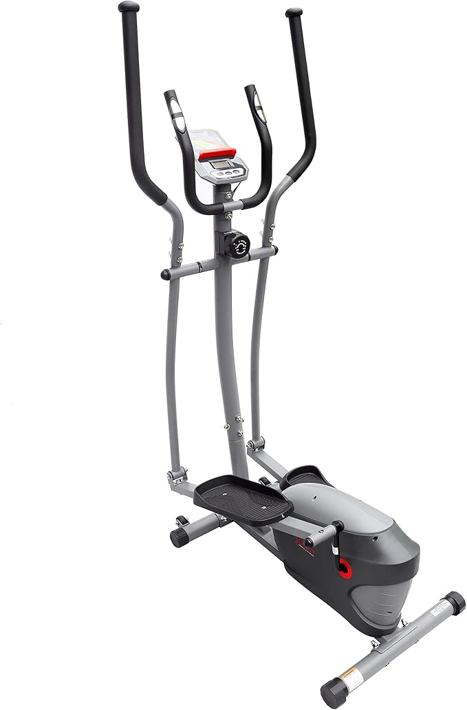 Sunny Health & Fitness Smart 2-in-1 Upright Elliptical Full-Body Exerciser, Home Cross-Training