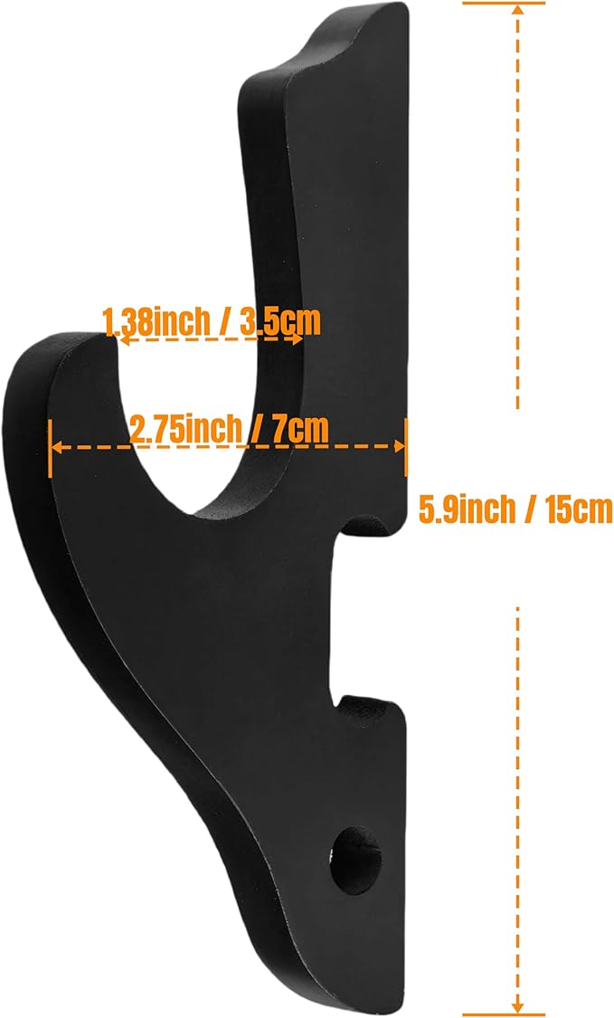 Eforlife 2/Set Sword Hook Wall Mount Samurai Sword Hanger Display Holder Adjustable for Katana