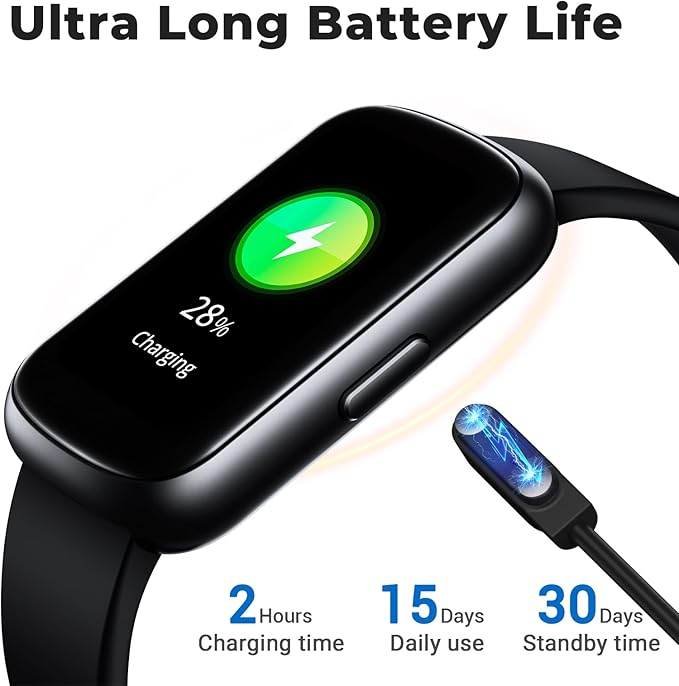 Fitness Tracker Smart Watch, 1.47" Full Touch Health Tracker with 24/7 Heart Rate & Blood Oxygen