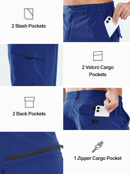 NORTHYARD Men's Cargo Hiking Shorts 9" Lightweight Outdoor Tactical Work Camping Sport Golf Casual