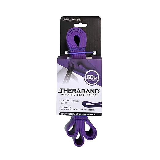 THERABAND High Resistance Band, Elastic Super Bands for Improving Flexibility, Injury Rehab, & Full