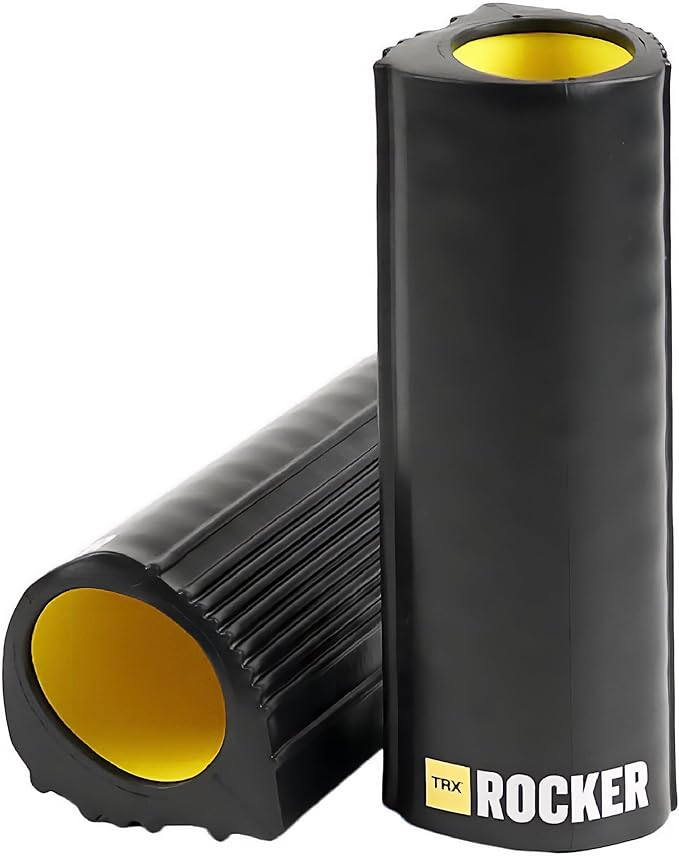 TRX Training Rocker Myofascial Release Roller, Neck and Back Massage Roller for Muscles, Round Foam
