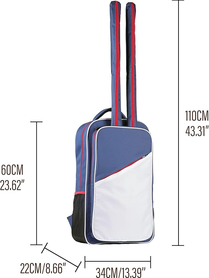 Fencing Storage Bag for Epee Saber and Foil Equipment - Portable Hema Sword Bag Backpack for
