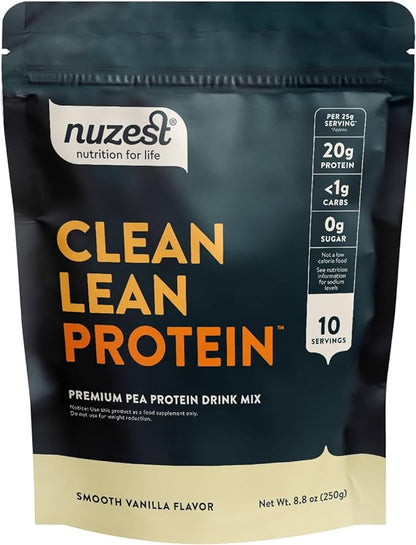 Nuzest - Pea Protein Powder - Clean Lean Protein, Premium Vegan Plant Based Protein Powder, Dairy