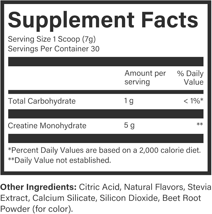 Beam Creatine Powder, Third Party Tested, Micronized Creatine Monohydrate Supplement, Creatine for