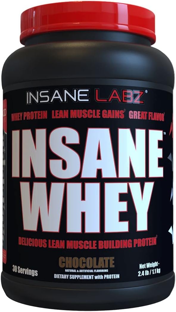 Insane Labz Insane Whey,100% Muscle Building Whey Protein, BCAA Amino Profile, Mass Gainer, Meal