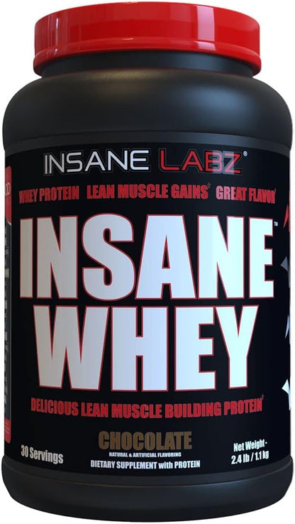 Insane Labz Insane Whey,100% Muscle Building Whey Protein, BCAA Amino Profile, Mass Gainer, Meal