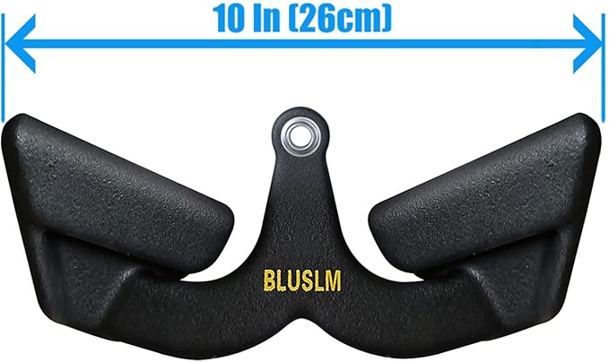 LAT Pull Down Bar for Cable Machine, LAT Pulldown Attachments T Bar V Bar Cable Attachment, Back