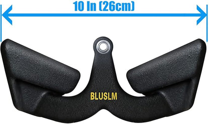LAT Pull Down Bar for Cable Machine, LAT Pulldown Attachments T Bar V Bar Cable Attachment, Back