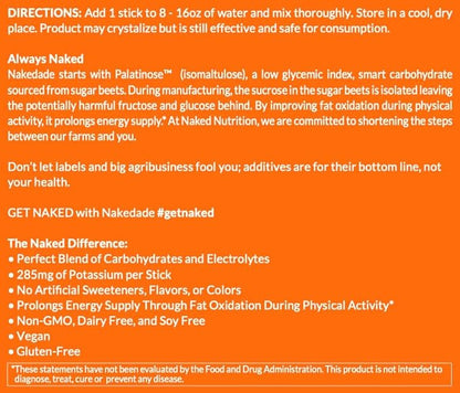 Nakedade Citrus – Performance Enhancing Sports Drink Powder - Electrolyte Powder – No GMOs or