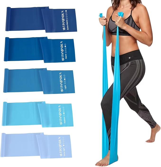 5 Pcs Professional Resistance Bands. Latex-Free, Elastic Band, Work Out Bands, Stretch Bands for
