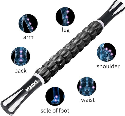 Muscle Roller Stick for Athletes - Deep Tissue Fascia Blaster & Roller Massager for Myofascial Pain