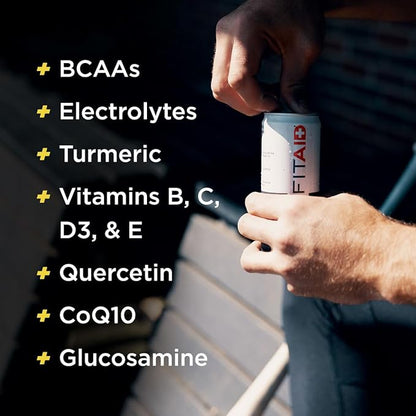 FITAID Zero, 5 Calorie, Number 1 Post-Workout Recovery Drink, Sugar Free, Keto Diet, BCAAs