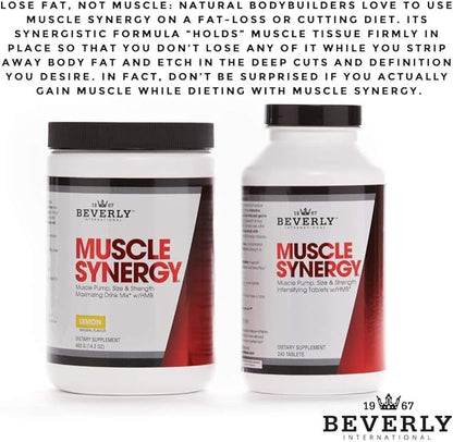 Beverly International Muscle Synergy 240 TABS (15 Servings) Clinically Dosed Ingredients - HMB