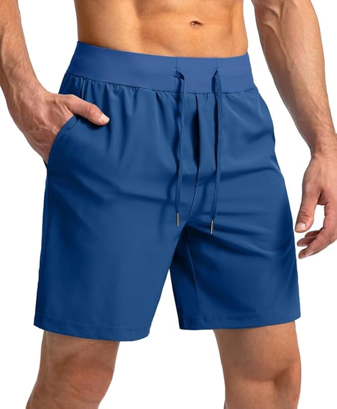 Men's Running Shorts with Zipper Pockets 9 Inch/ 7 Inch / 5 Inch Lightweight Quick Dry Gym Workout