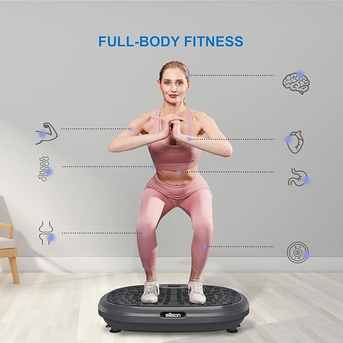 EILISON FitMaxx 3D XL Vibration Plate Exercise Machine - Whole Body Workout Vibration Platform