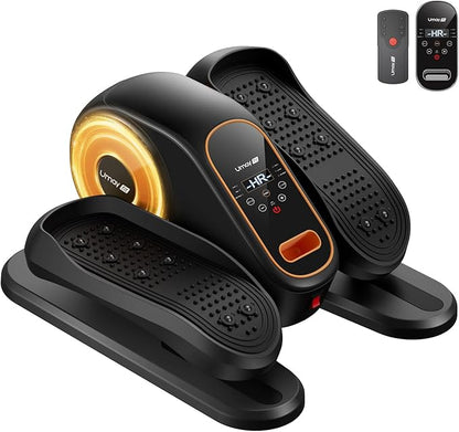 Under Desk Elliptical Machine, Ellipse Leg Exerciser for Seniors, Quiet & Portable Electric Seated
