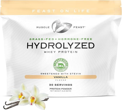 Muscle Feast Hydrolyzed Whey Protein Powder, Grass Fed and All Natural Hormone-Free, Hydro Whey