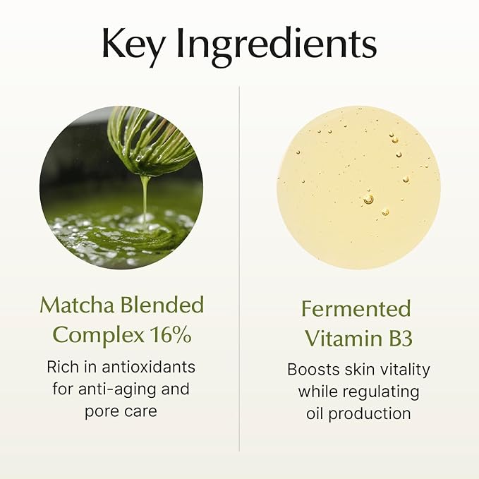SU:M Micro-Active Super Matcha Pore Mask Pack (3.38fl oz) - Pore refining, oil control, exfoliating