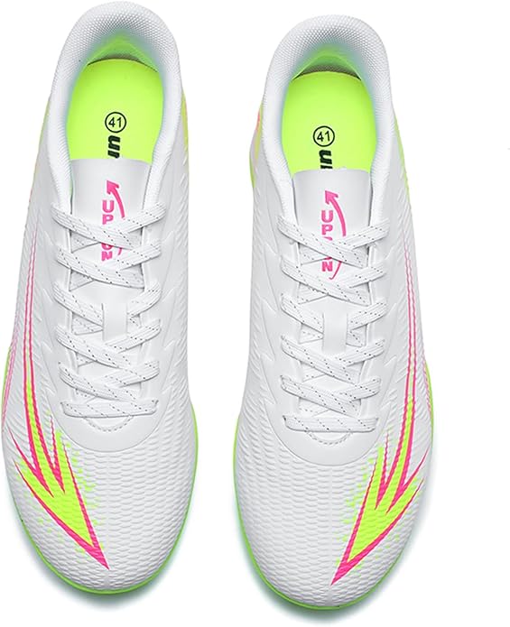 Men's High Top Soccer Shoes FG Long Spikes Adult Football Shoes Lightweight Professional Athletic