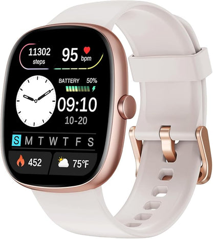 Fitness Tracker 2025 Ver. (Answer/Make Calls), 1.85" Smart Watch Fitness Watches for Women Men with
