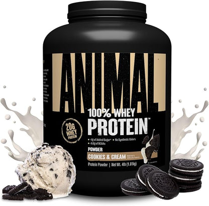 Animal 100% Whey Protein Powder ??Whey Blend for Pre Workout or Post Workout, Recovery, Anytime Low