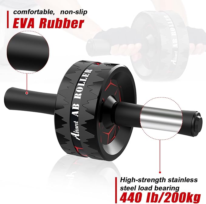 Ab Roller Wheel, Abs Workout Equipment for Abdominal & Core Strength Training, Home Gym Exercise